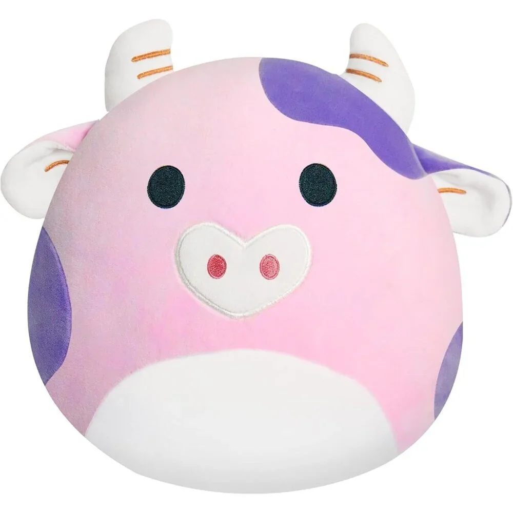 Cow Plush Toy Pillow 12'' Cute Stuffed Animal Soft Plushie Doll Gift for Kids